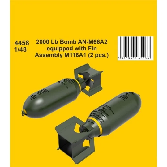 2000 Lb Bomb AN-M66A2 equipped with Fin Assembly M116A1 (2 pcs.), 1... 2000 Lb Bomb AN-M66A2 equipped with Fin Assembly M116A1 (2 pcs.), 1...
