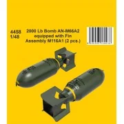 2000 Lb Bomb AN-M66A2 equipped with Fin Assembly M116A1 (2 pcs.), 1... 2000 Lb Bomb AN-M66A2 equipped with Fin Assembly M116A1 (2 pcs.), 1...