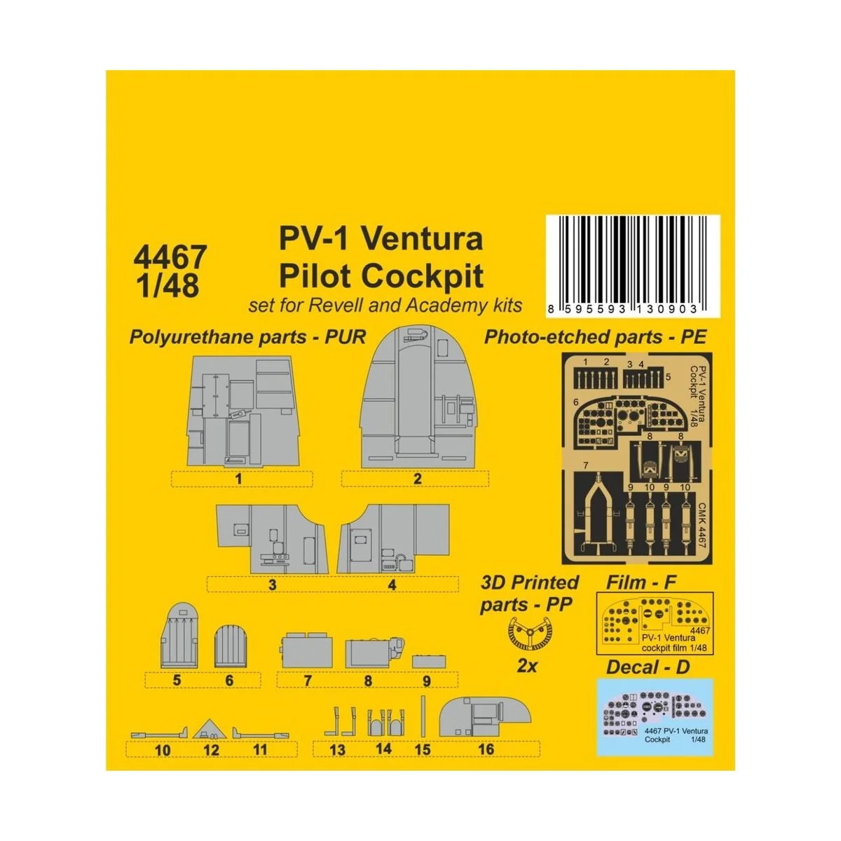 PV-1 Ventura Pilot Cockpit - CMK 129-4467