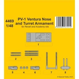 PV-1 Ventura Nose and Turret Armament 1/48 - CMK 129-4469