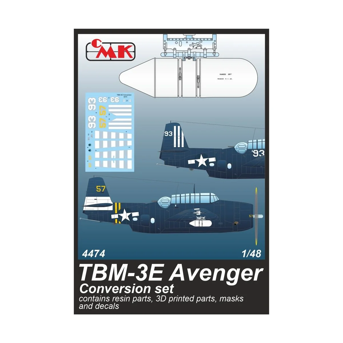 TBM-3E Avenger Conversion Set / for Accurate/Academy kits, 1/48 - C...