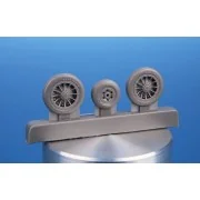 F9F Cougar Correction Wheels / for Kitty Hawk kits, 1/48 - CMK 129-...