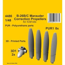B-26B/C Marauder Correction Propellers / for ICM kit, 1/48 - CMK 12...