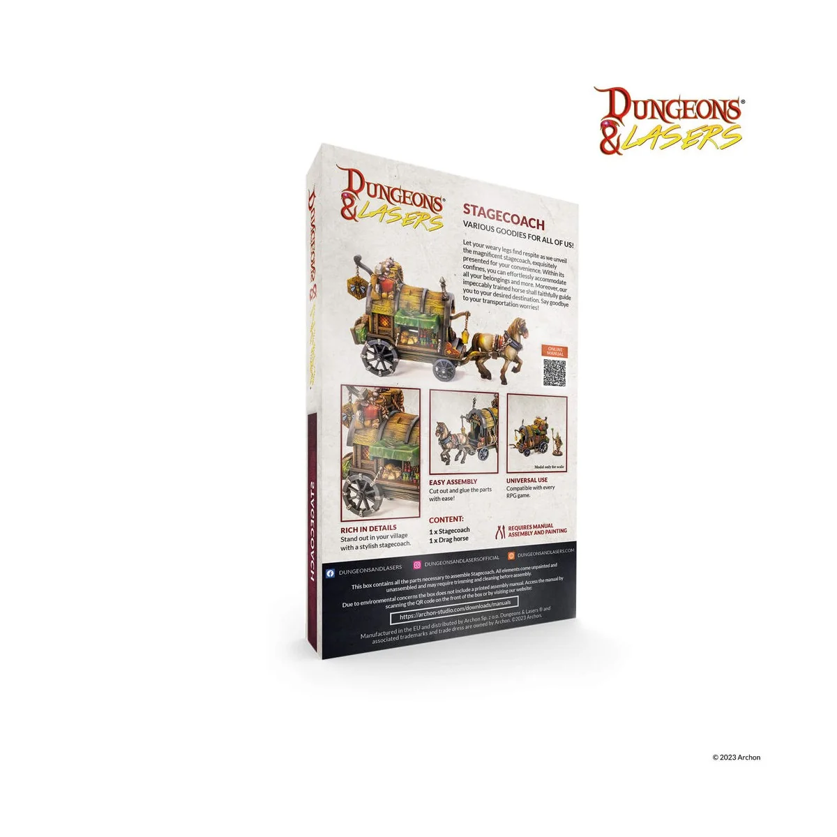 Dungeons & Lasers Miniatures: STAGECOACH - Archon Studio DNL0060