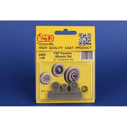 F9F Panther Wheels Set / for Trumpeter kits, 1/48 - CMK 129-4489