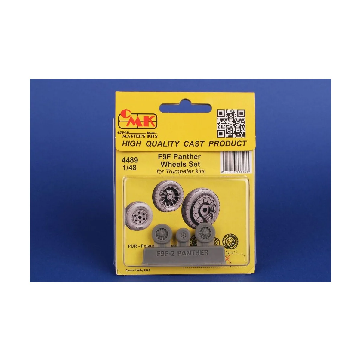 F9F Panther Wheels Set / for Trumpeter kits, 1/48 - CMK 129-4489