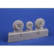 F9F Panther Wheels Set / for Trumpeter kits, 1/48 - CMK 129-4489