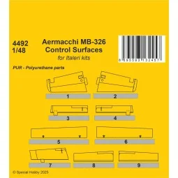 Aermacchi MB-326 Control Surfaces, 1/48 - CMK 129-4492