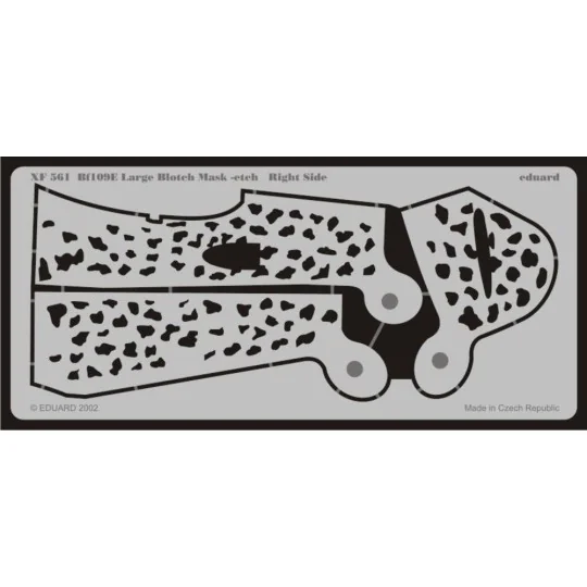 Bf-109E Schablone große Flecken - Eduard Accessories XF561