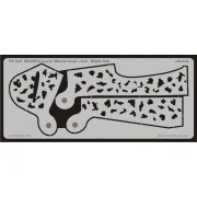 Bf109F/G Schablone große Flecken - Eduard Accessories XF562