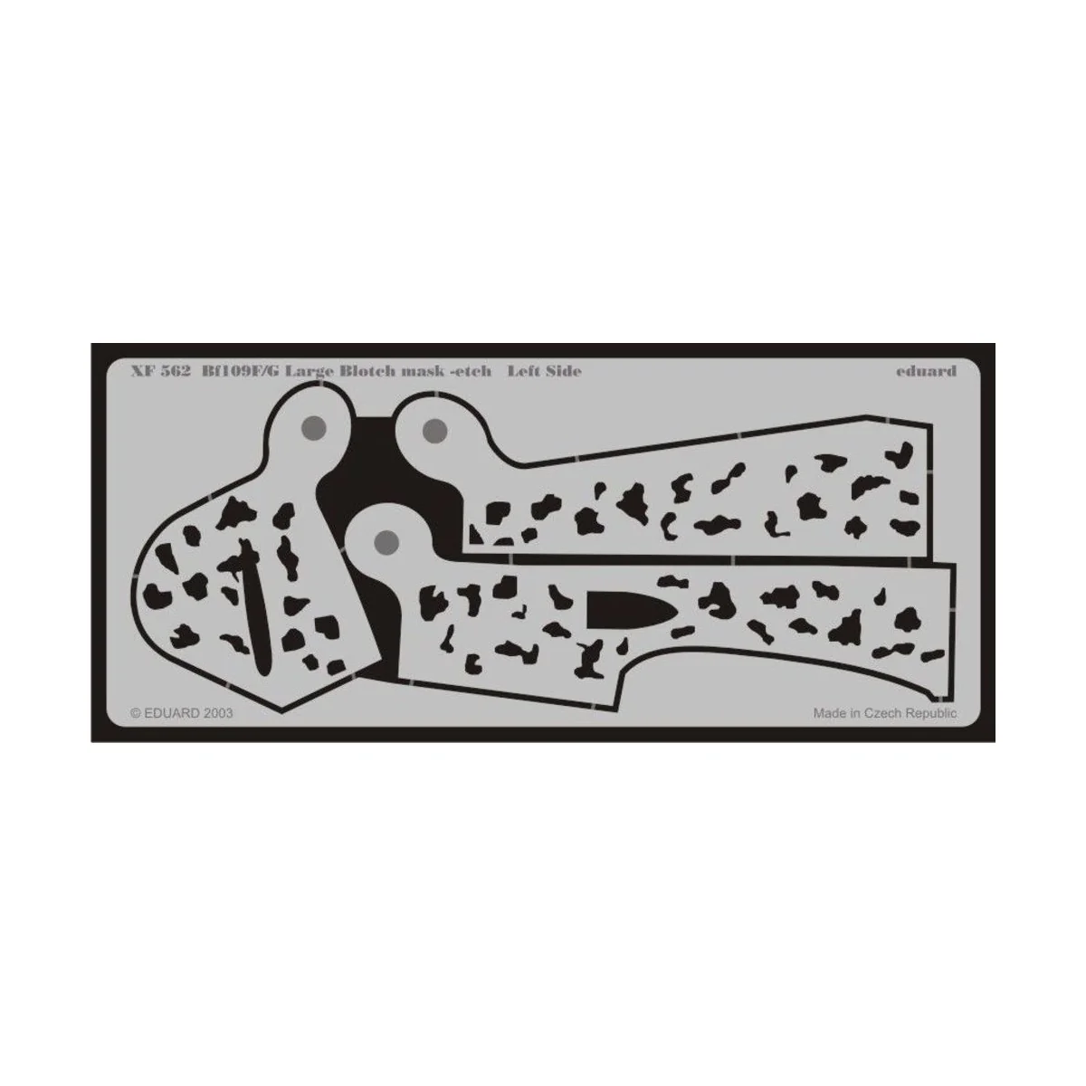 Bf109F/G Schablone große Flecken - Eduard Accessories XF562 Bf109F/G Schablone große Flecken - Eduard Accessories XF562