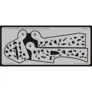 Bf109F/G Schablone große Flecken - Eduard Accessories XF562