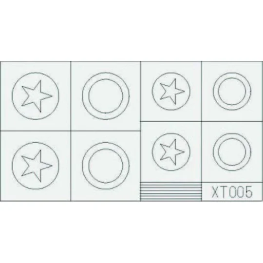 US Stars large - Eduard Accessories XT005