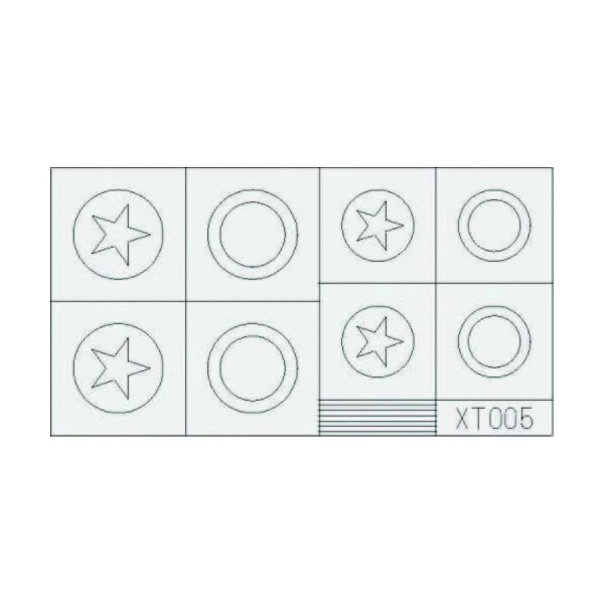 US Stars large - Eduard Accessories XT005