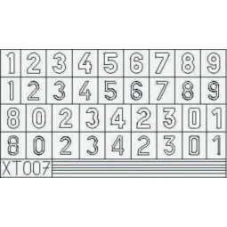 German Number small - Eduard Accessories XT007