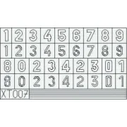 German Number small, 1/35 - Eduard Accessories XT007