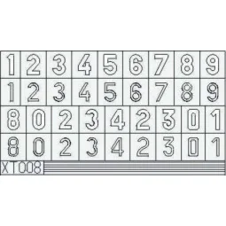 German Number Medium, 1/35 - Eduard Accessories XT008