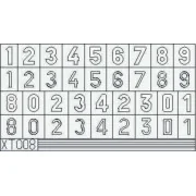 German Number Medium - Eduard Accessories XT008