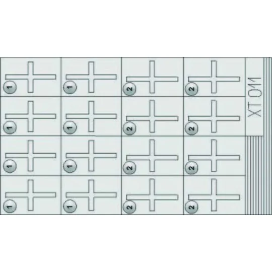 Jerry Canister Crosses, 1/35 - Eduard Accessories XT011