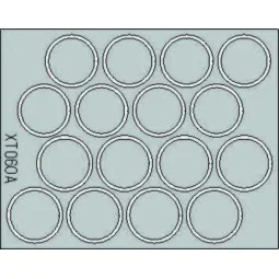 King Tiger Wheel Mask, 1/35 - Eduard Accessories XT060
