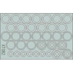 Stug III wheel mask, 1/35 - Eduard Accessories XT082