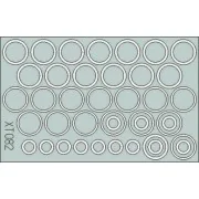 Stug III wheel mask - Eduard Accessories XT082