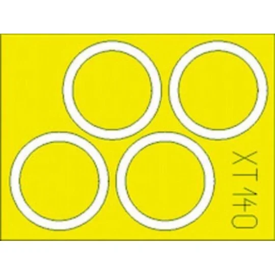 Flak 38 30mm wheel masks Für Dragon-Bausatz 6353, 1/35 - Eduard Acc...