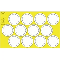 M7 Priest wheel masks für Academy Bausatz - Eduard Accessories XT150