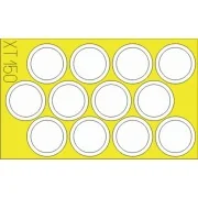 M7 Priest wheel masks für Academy Bausatz - Eduard Accessories XT150