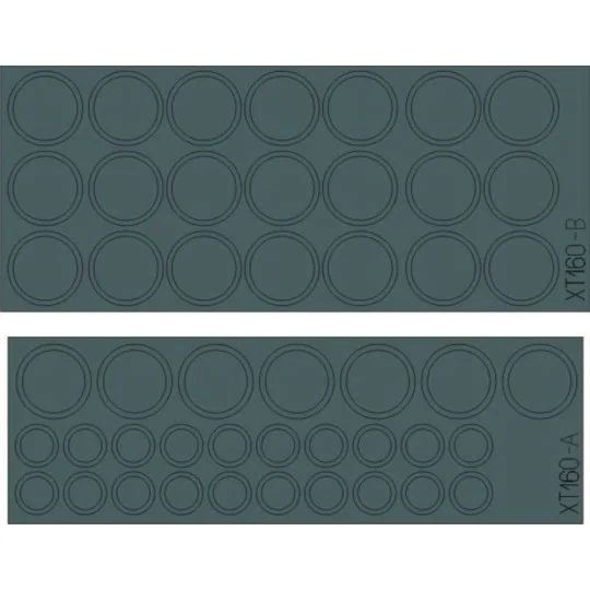 M-26 wheel masks for Hobby Boss, 1/35 - Eduard Accessories XT160