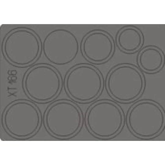 BT-7 wheel masks for Tamiya, 1/35 - Eduard Accessories XT166