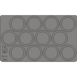 M-7 Mid production wheels masks (DRA), 1/35 - Eduard Accessories XT167