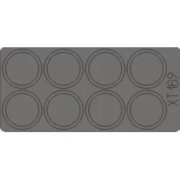 RSO Pak 40/4 75mm wheel masks for Dragon, 1/35 - Eduard Accessories...