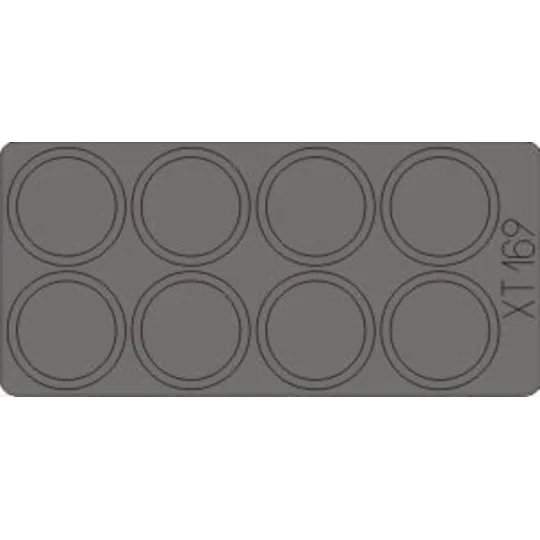 RSO Pak 40/4 75mm wheel masks for Dragon - Eduard Accessories XT169