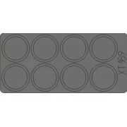 RSO Pak 40/4 75mm wheel masks for Dragon, 1/35 - Eduard Accessories...