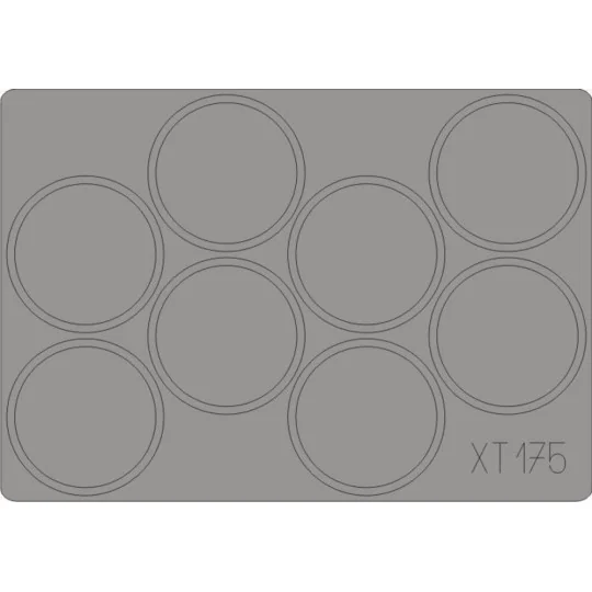 Pak 44 128mm wheals for Great Wall Hobby - Eduard Accessories XT175