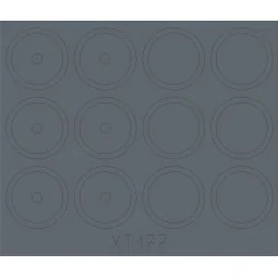 ASU-85 SPG(1956) wheels for Trumpeter, 1/35 - Eduard Accessories XT177