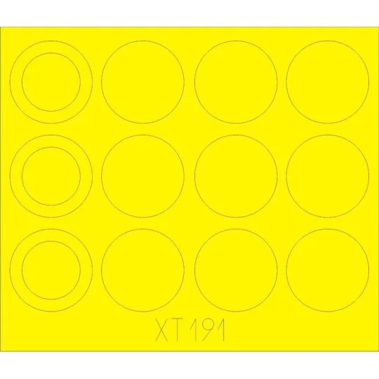 Merkava IIID wheel masks for Hobby Boss, 1/35 - Eduard Accessories ...