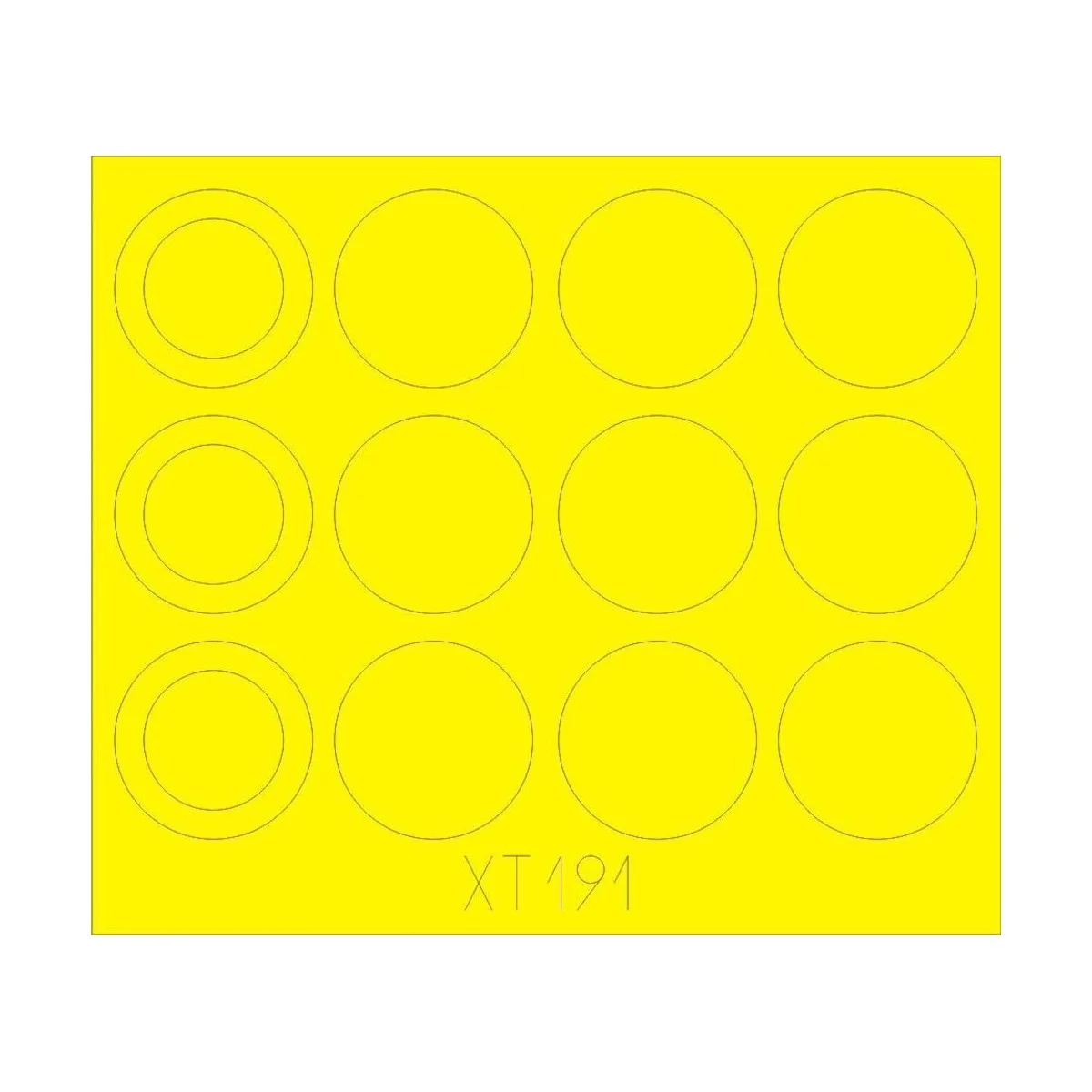 Merkava IIID wheel masks for Hobby Boss - Eduard Accessories XT191