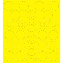 M-109A wheel masks 1/35 for Kinetic - Eduard Accessories XT197