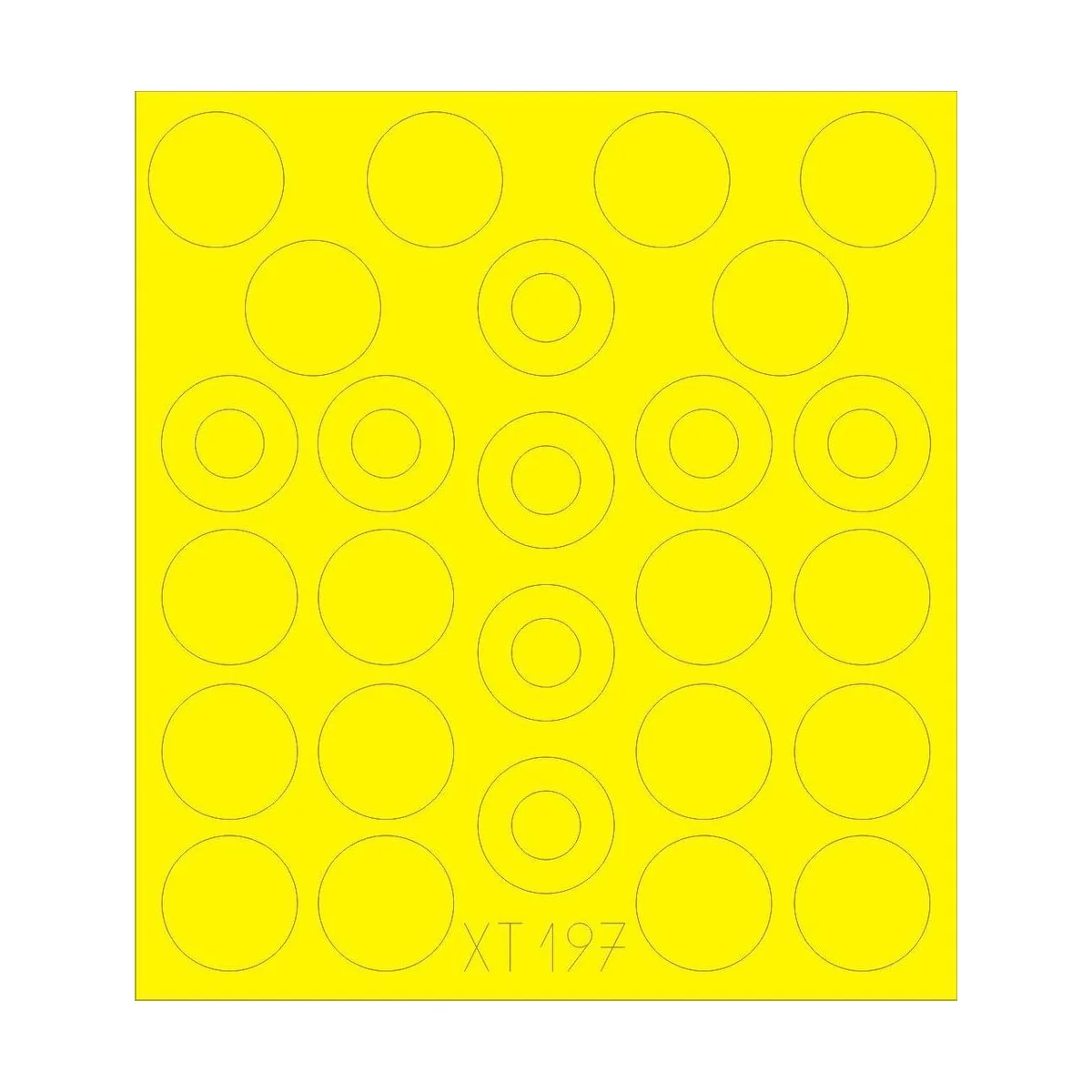 M-109A wheel masks 1/35 for Kinetic, 1/35 - Eduard Accessories XT197