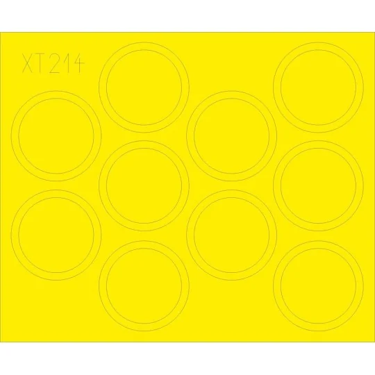 T-34/85 wheels for Academy, 1/35 - Eduard Accessories XT214