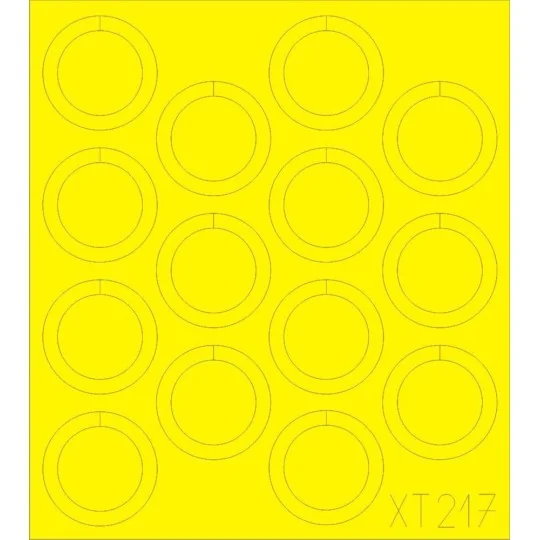 Su-76M wheels for Tamiya - Eduard Accessories XT217