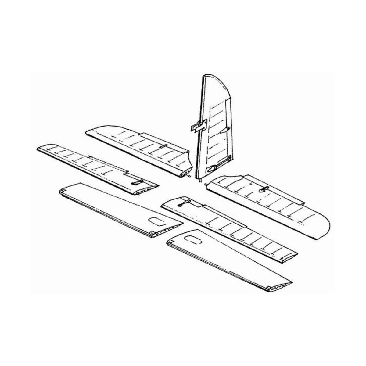 Me-410B Steuerflächen - CMK 129-4006