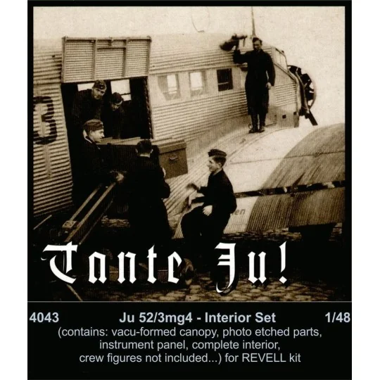 Ju 52/3mg4 interior set, 1/48 - CMK 129-4043 Ju 52/3mg4 interior set, 1/48 - CMK 129-4043