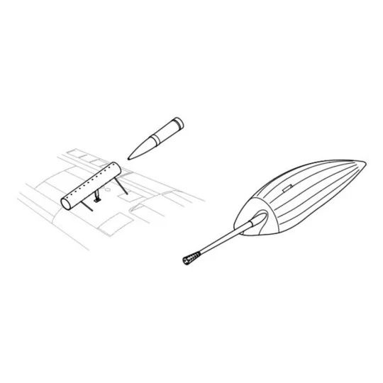 Bf 110 G-2/R-1 Umwandlungsset, 1/48 - CMK 129-4079 Bf 110 G-2/R-1 Umwandlungsset, 1/48 - CMK 129-4079