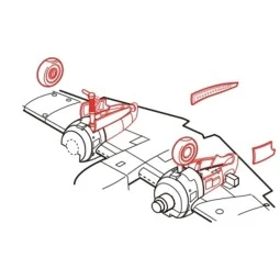 Henschel Hs 129B Fahrwerkset, 1/48 - CMK 129-4094
