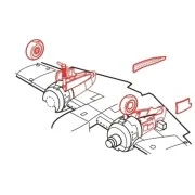 Henschel Hs 129B Fahrwerkset, 1/48 - CMK 129-4094