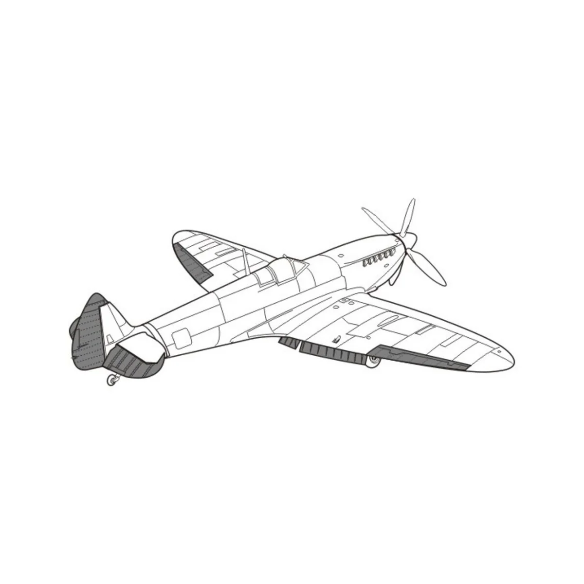 Spitfire Mk.IX Exterior Set, 1/48 - CMK 129-4104 Spitfire Mk.IX Exterior Set, 1/48 - CMK 129-4104