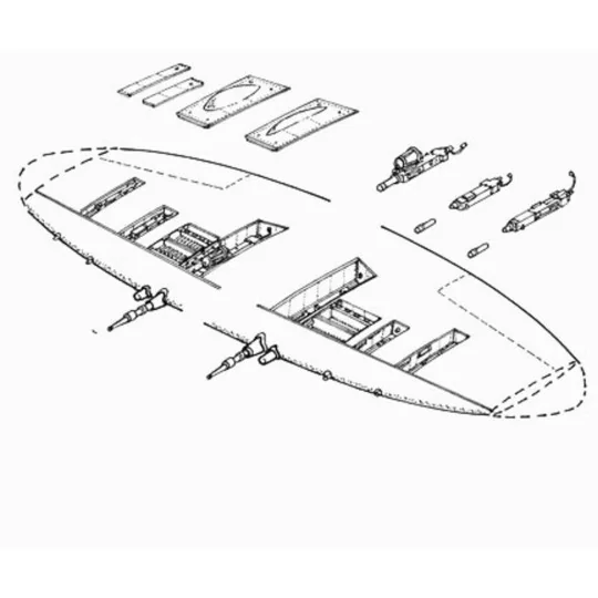 Spitfire Mk.IX Waffen Set, 1/48 - CMK 129-4105 Spitfire Mk.IX Waffen Set, 1/48 - CMK 129-4105